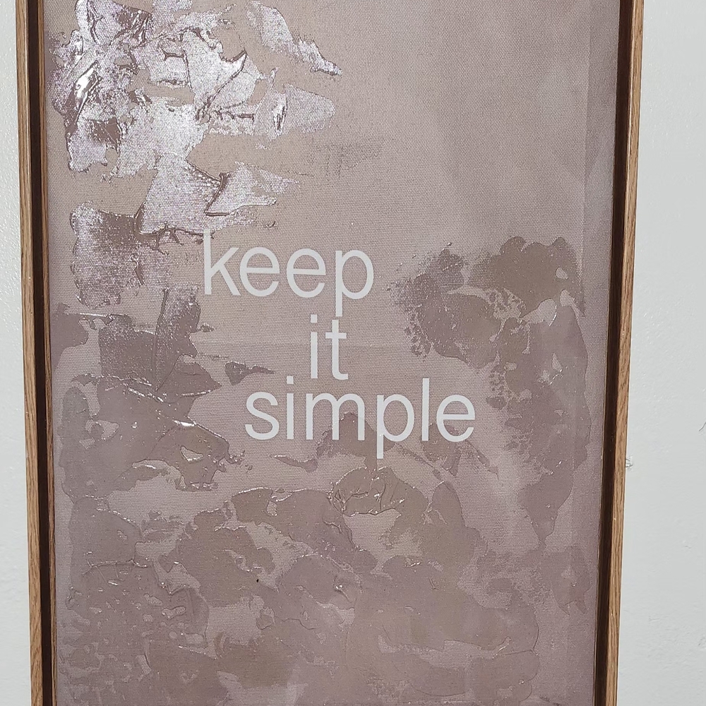 Keep It Simple Wall Art